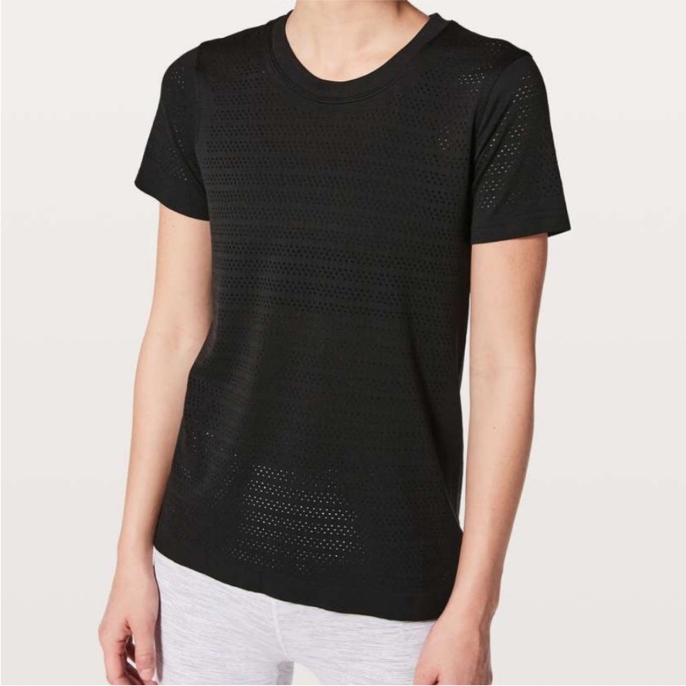 Lululemon Breeze Shirt Black Size 8 (tag detached)